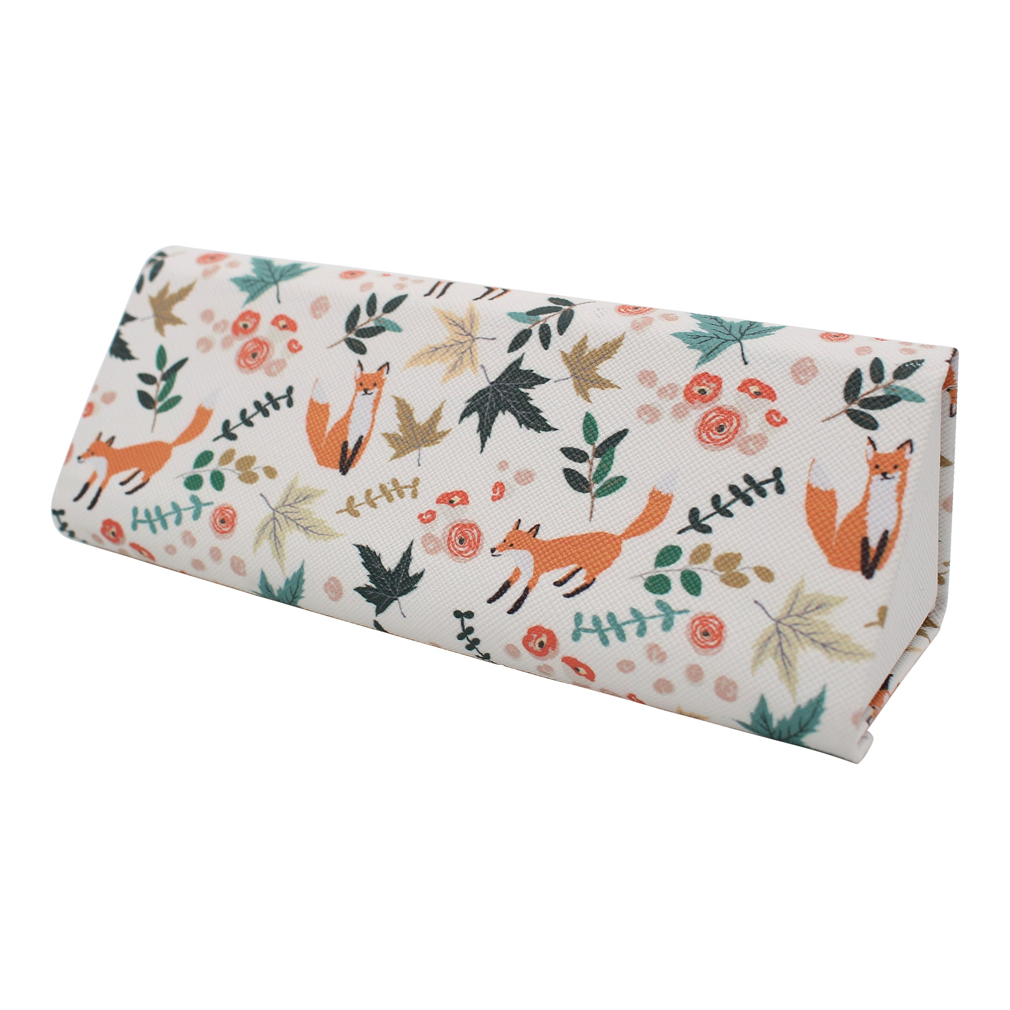 REAL SIC  Animal PU Leather Glasses Case - Foxes (Small)